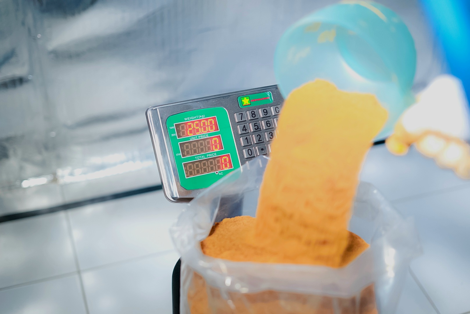 Coconut sugar packing process