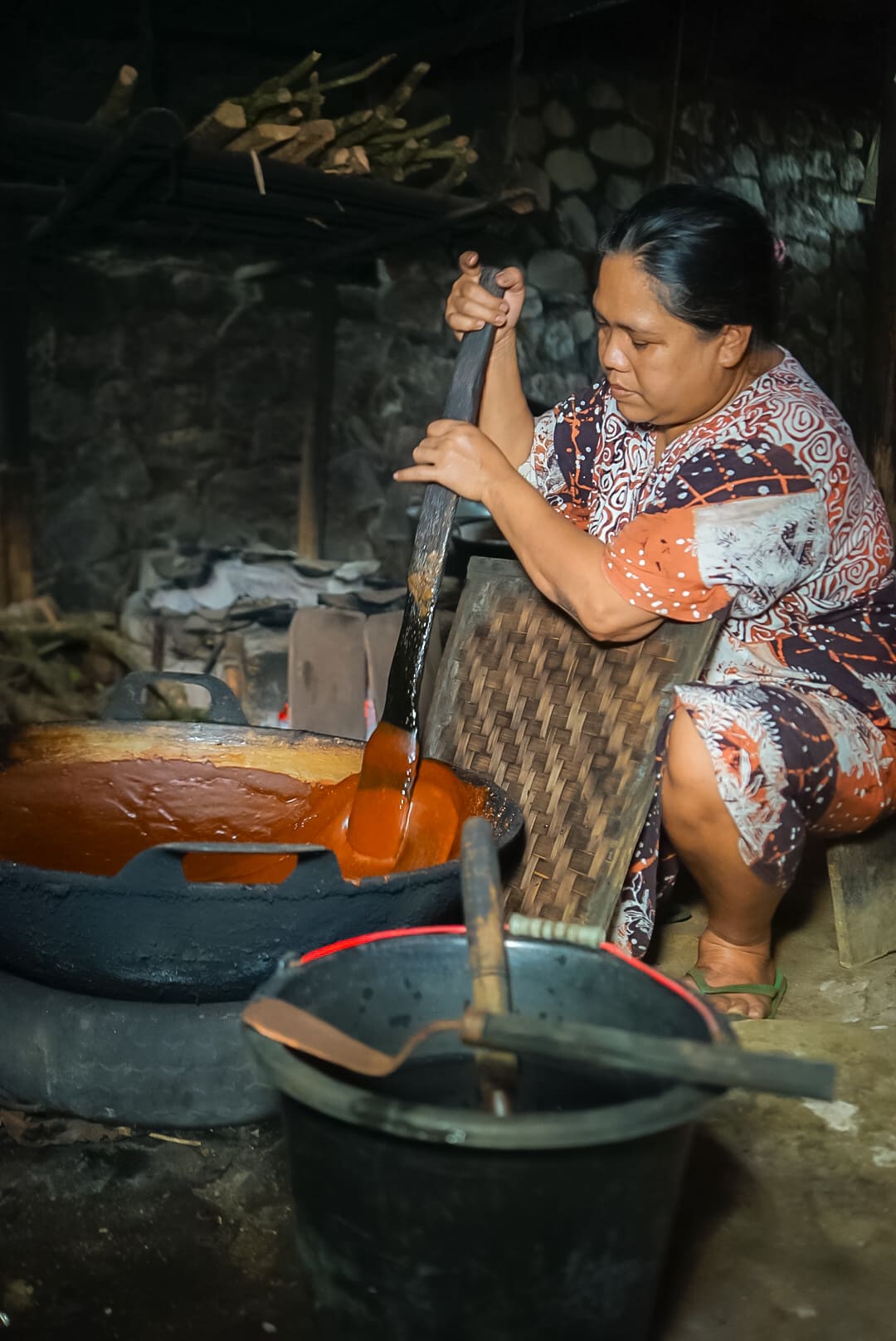 Coconut sap thickening process